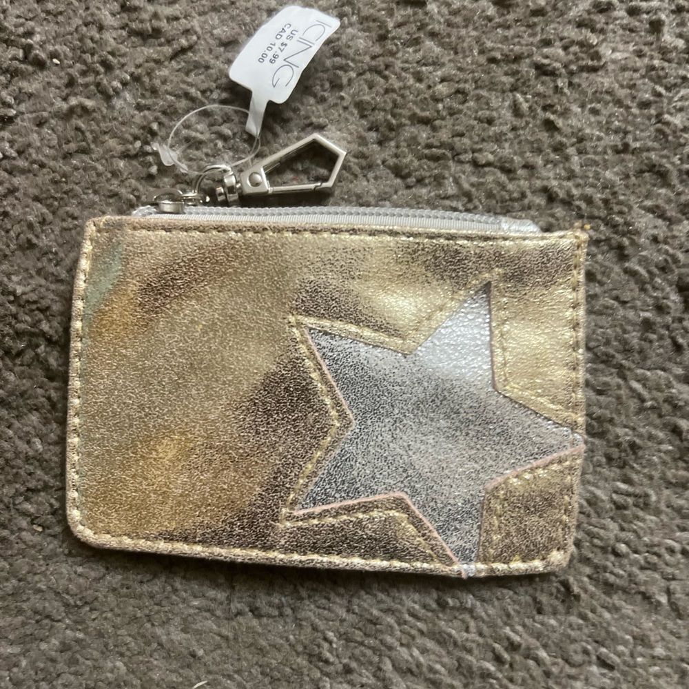 Gold and Silver Star Mini Wallet